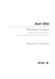 Notice Moniteurs Acer  99SL