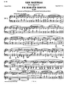 Chopin - Vier Mazurkas