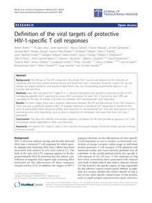 Definition of the viral targets of protective HIV-1-specific T cell responses