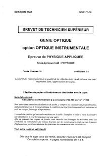 Btsopti physique 2006 instru optique instrumentale