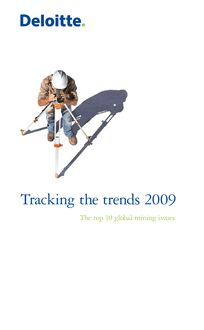 Tracking the trends 2009: The top 10 global mining issues