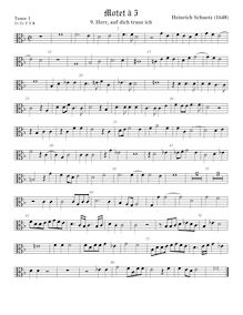 Partition ténor viole de gambe 1, alto clef, Geistliche Chor-Music, Op.11 par Heinrich Schütz