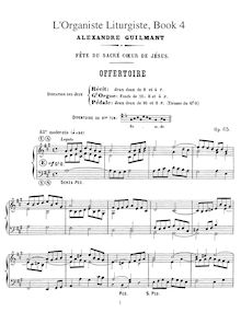 Partition Book 4, L Organiste Litrugiste, Op.65, Guilmant, Alexandre