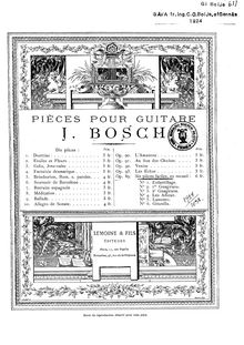 Partition complète, 6 pièces Faciles, Op.89, 6 Easy Pieces for Guitar, Op.89 par Jacques Bosch