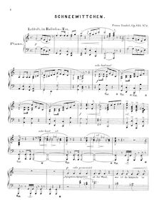 Partition No.2: Schneewittchen, 6 deutsche Märchenbilder, Op.135