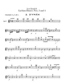 Partition trompette 1, 2, Lašské Tance, Janáček, Leoš par Leoš Janáček