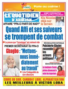 Le Quotidien d’Abidjan n°4063 - du mardi 23 novembre 2021