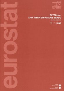 EXTERNAL AND INTRA-EUROPEAN TRADE. Monthly statistics 11 1996