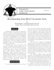 Benchmarking Your Herds Economic Facts