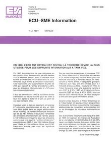 ECU-SME Information. 1 1991 Mensuel