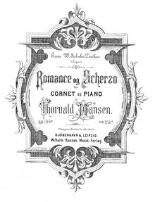 Partition complète et , partie, Romance et Scherzo pour Cornet et Piano