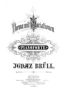 Partition complète, 2 Piano pièces, Op.35, Brüll, Ignaz