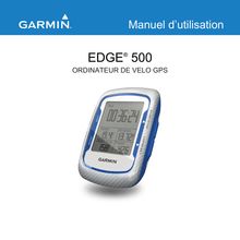 Notice GPS Garmin  Edge 500 GPS