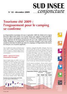Tourisme été 2009 : lengouement pour le camping se confirme