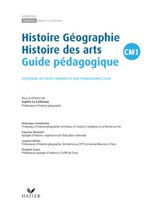 Histoire Géographie Histoire des arts Guide pédagogique