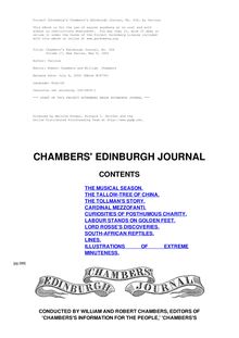 Chambers s Edinburgh Journal, No. 436 - Volume 17, New Series, May 8, 1852
