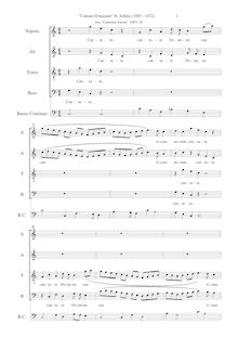 Partition complète, Cantiones Sacrae. Op.4, Schütz, Heinrich