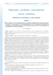 Journal officiel de la République Française : Le décret d application de la loi sur la cession du foncier public