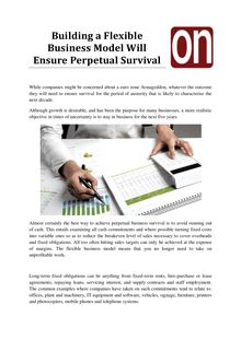 Building a Flexible Business Model Will Ensure Perpetual Survival