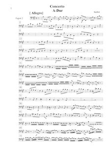 Partition basson 2, Concerto Grosso en A major, A, Seyfert, Martin