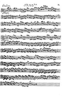 Partition parties complètes, Trio Sonata, TWV 42:g5, G minor, Telemann, Georg Philipp