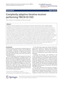 Complexity adaptive iterative receiver performing TBICM-ID-SSD