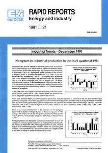 RAPID REPORTS Energy and industry. 1991 21