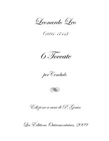 Partition Toccata 2 (G minor), 14 Toccate, D major, Leo, Leonardo