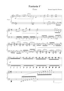 Partition de piano, Fantasia No.1 pour Piano, Moraes, Renato Segati
