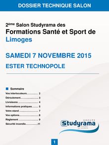 2015 - Limoges Santé et Sport - DT