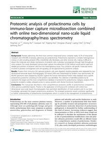 Proteomic analysis of prolactinoma cells by immuno-laser capture microdissection combined with online two-dimensional nano-scale liquid chromatography/mass spectrometry