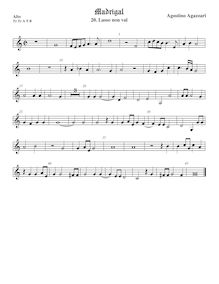 Partition ténor viole de gambe 1, aigu clef, Madrigali a 5 voci, Libro 2 par Agostino Agazzari