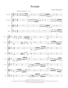 Partition complète, Prelude, C minor, Andreasyan, Artem