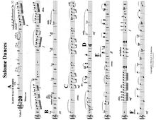 Partition violons I, Salome Dances, C major, Robertson, Ernest John