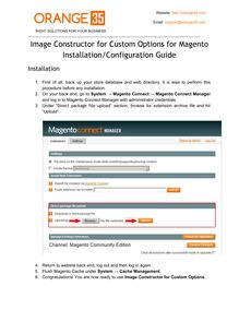 Image Constructor for Custom Options for Magento Installation Guide