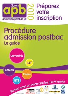 Procédure admission postbac
