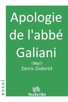 Apologie de l abbé Galiani