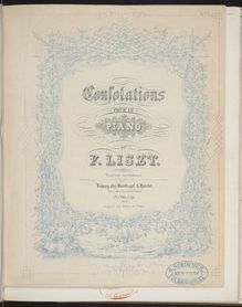 Partition Consolations (S.172), Collection of Liszt editions, Volume 9