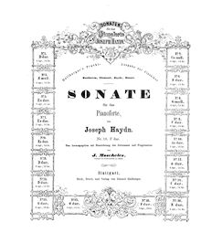 Partition complète, Piano Sonata No.23 en F major, Haydn, Joseph par Joseph Haydn