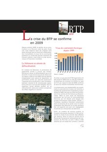 La crise du BTP se confirme en 2009