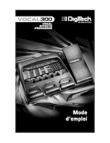 Notice Instruments de musique DigiTech  Vocal 300