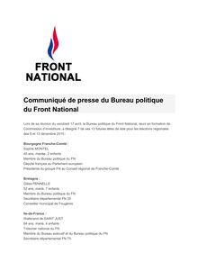 FN : Marion Maréchal-Le Pen tête de liste en PACA
