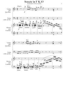 Partition de piano, violon Sonata, Violin Sonata No.8 par Wolfgang Amadeus Mozart