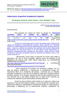 Veterinario Argentino Académico Español