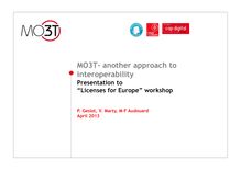 MO3T : présentation de l interopérabilité de la plateforme