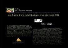 YIN - YANG Âm Dương trong nghệ thuật ẩm thực của người Việt