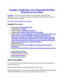 Serplify review-$26,800 bonus & discount