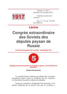 Congrès extraordinaire des Soviets des députés paysan de Russie