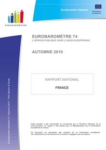 Eurobaromètre 74