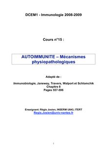 Autoimmunite referentiel cours